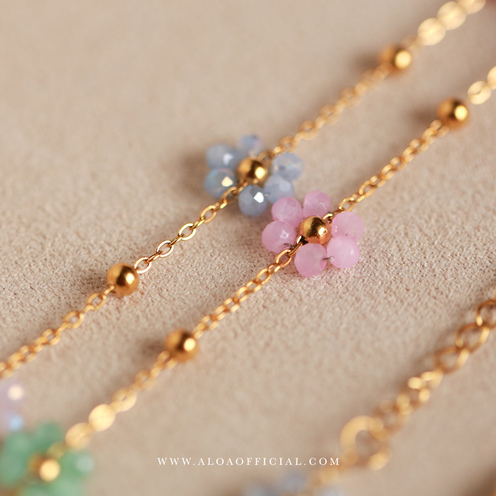 Gold Plated Floral Necklace
