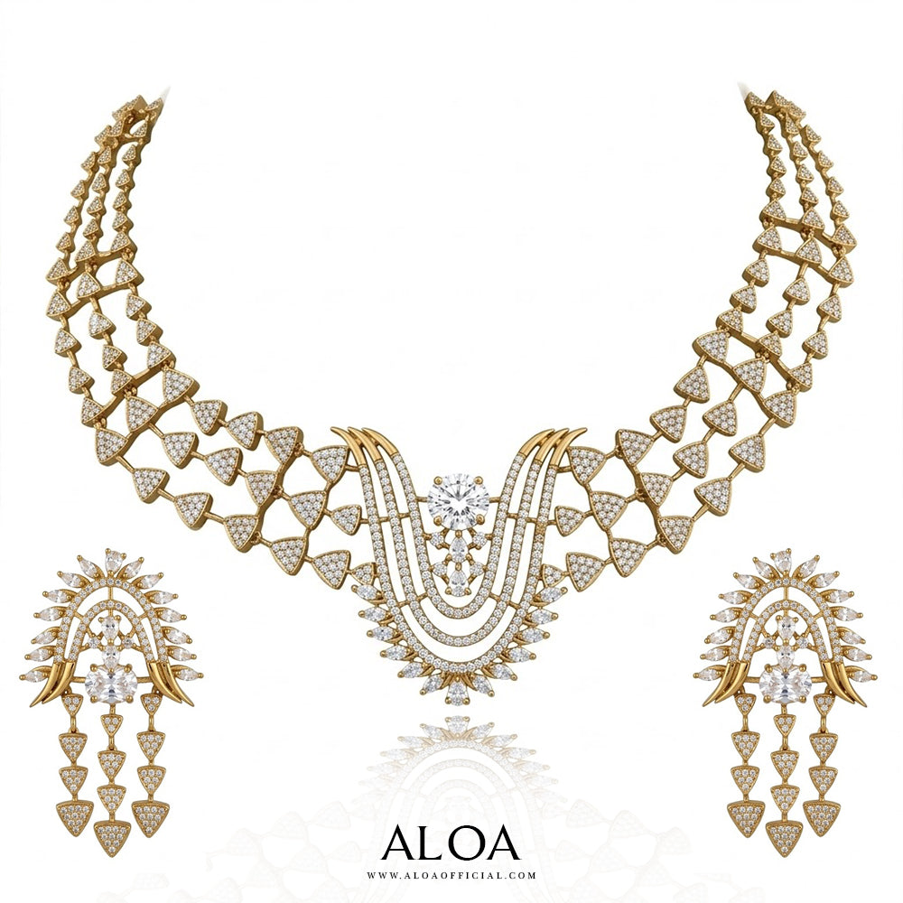 Multi Strand Collar Set
