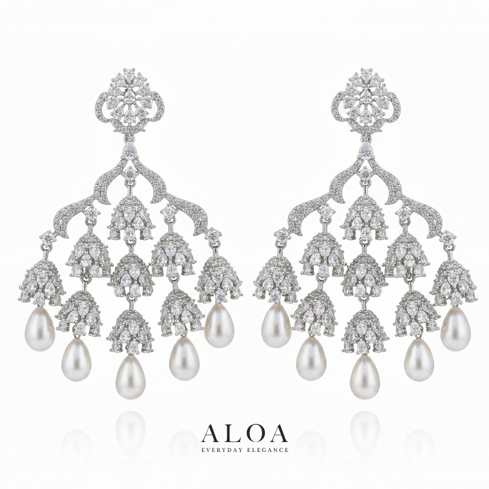 Royal Jhumka Chandelier Earrings