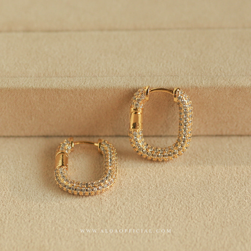 Golden Edge Hoops