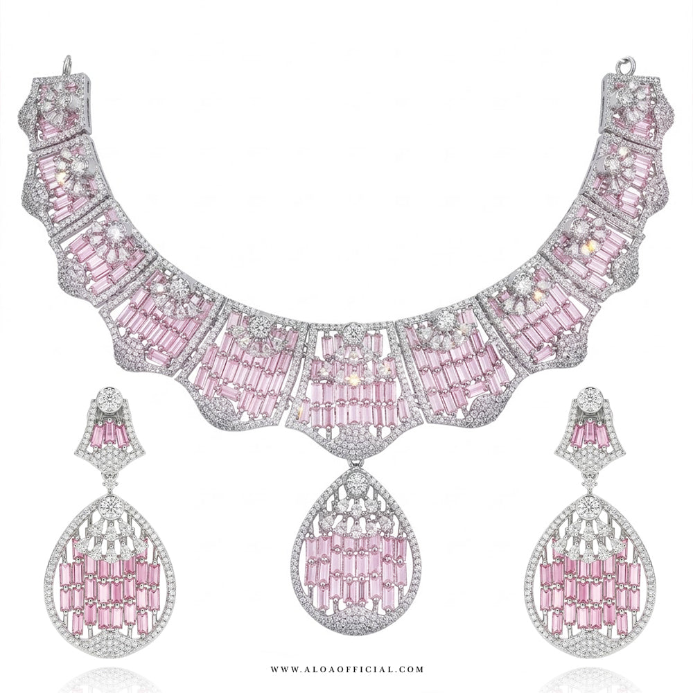 Ethereal Rose Necklace Set