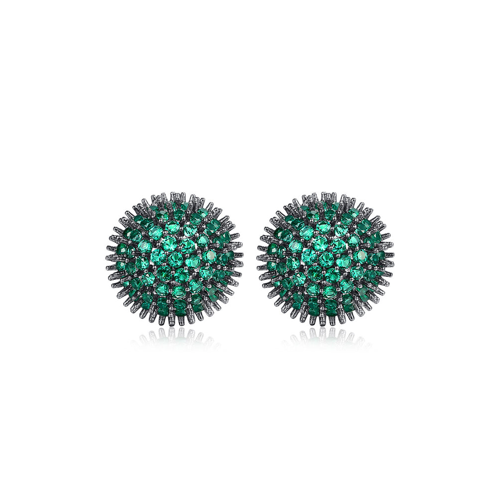 Green CZ Studs
