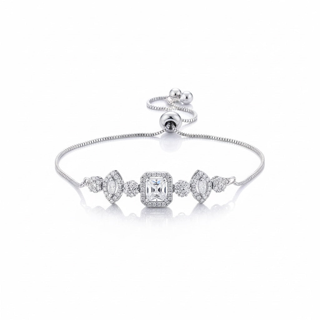 Adjustable CZ Sparkle Bracelet