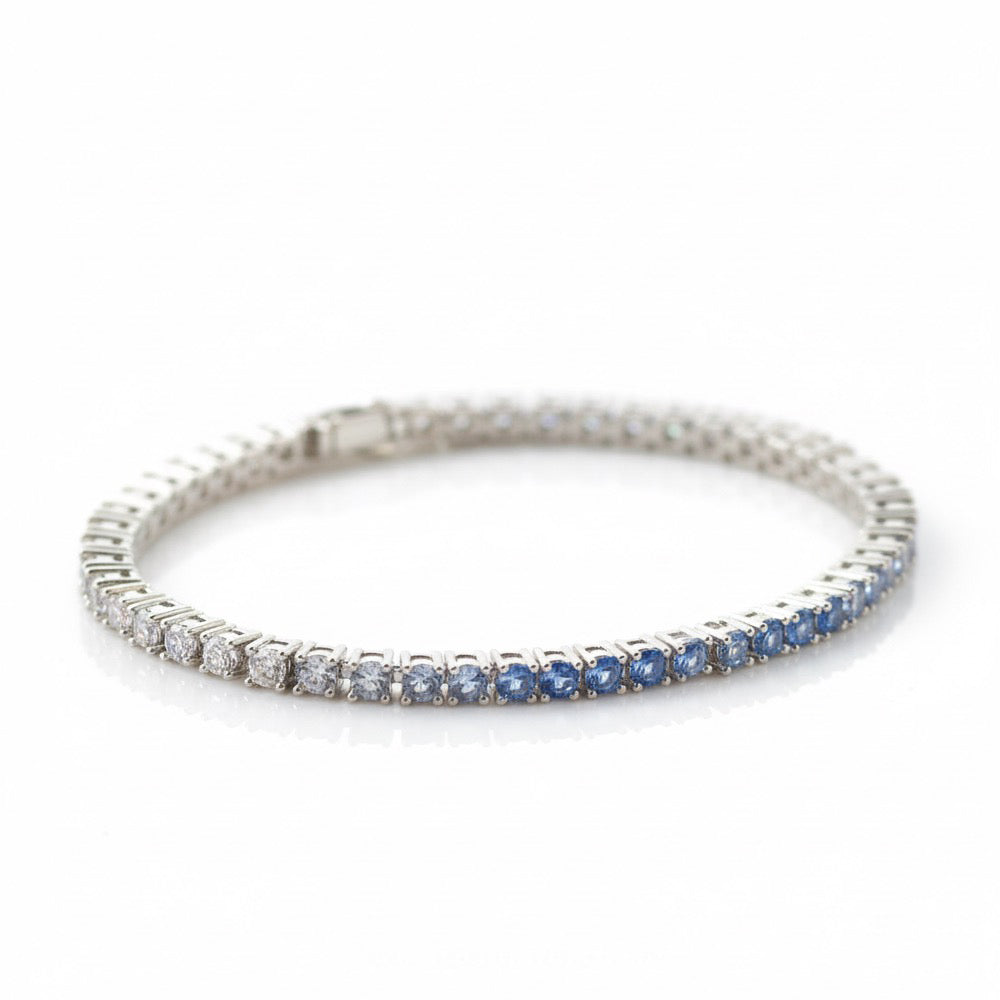Ombre Blue CZ Tennis Bracelet