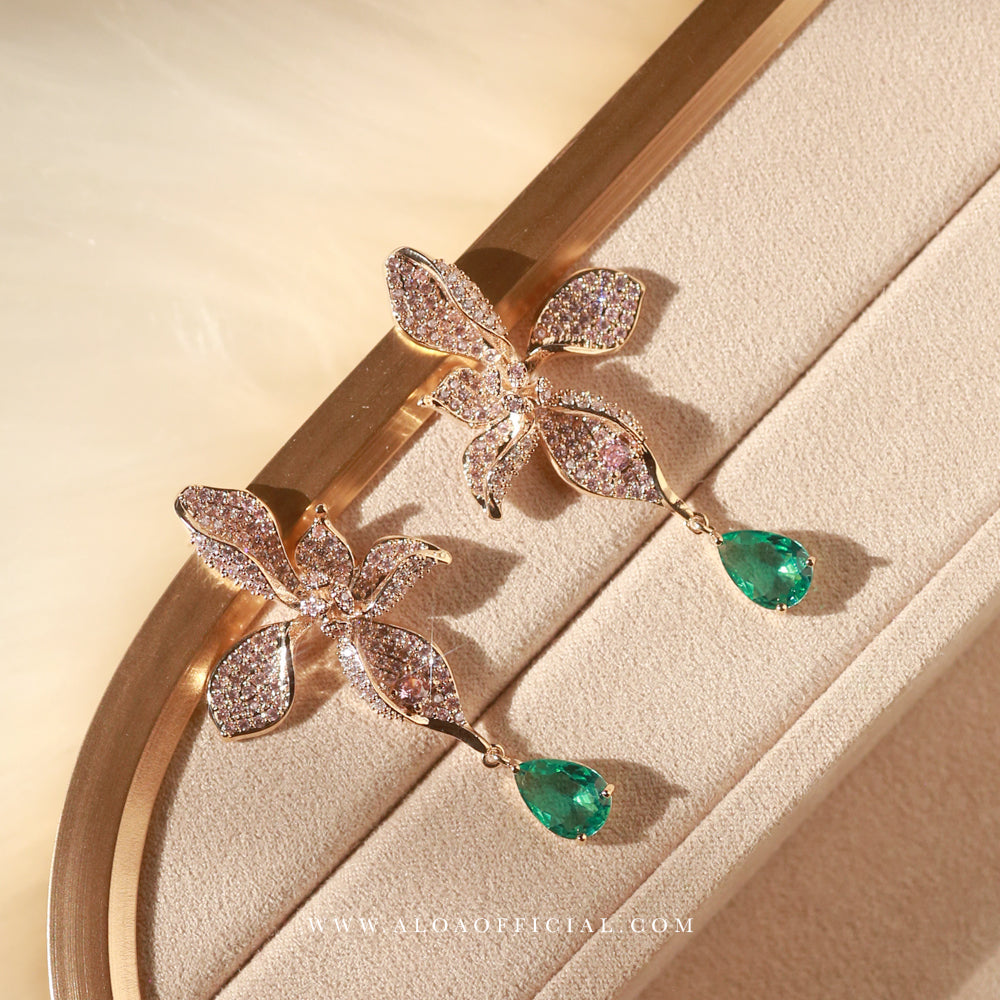 Orchid Dusk Statement Earrings
