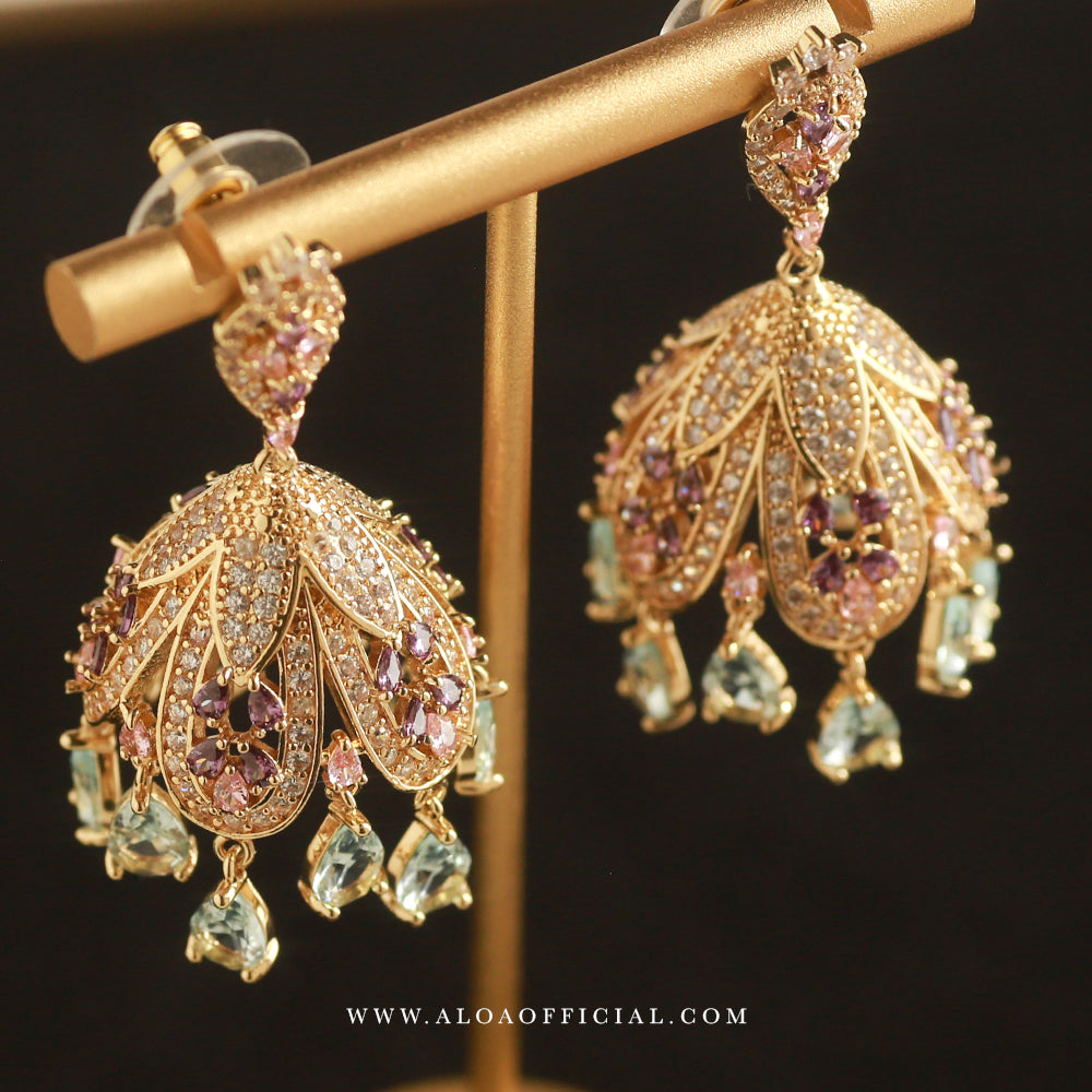Pastel Garden Jhumkas