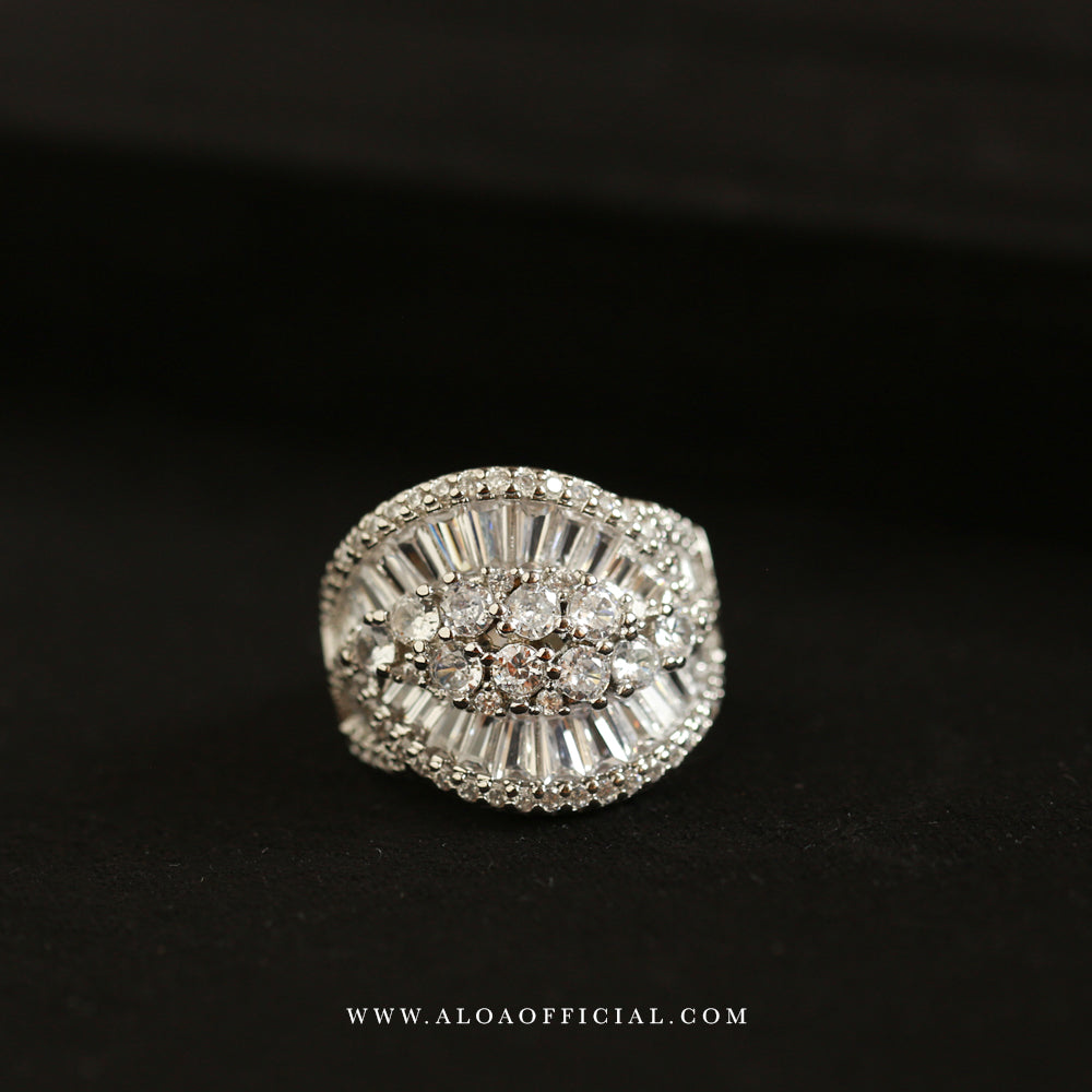 Classic CZ Adjustable Ring