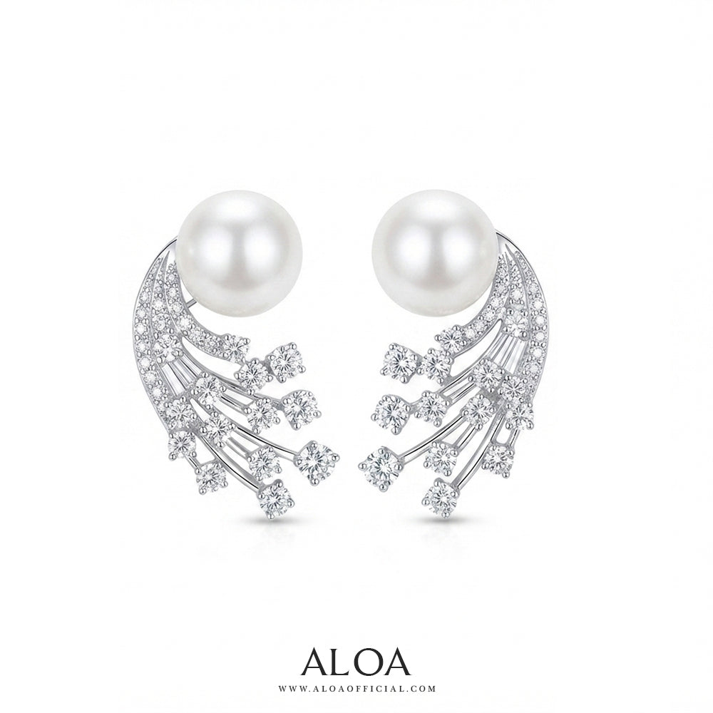 Starburst Pearl Earrings