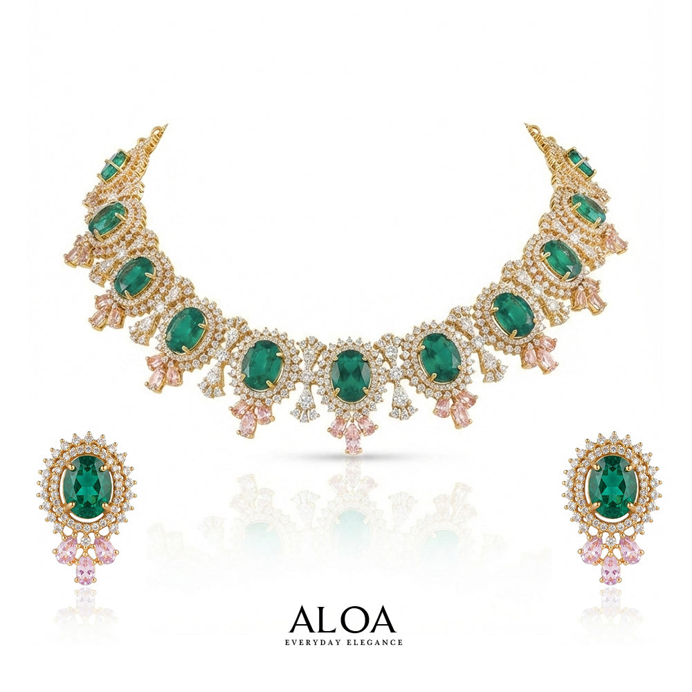 Rama Green Necklace Set