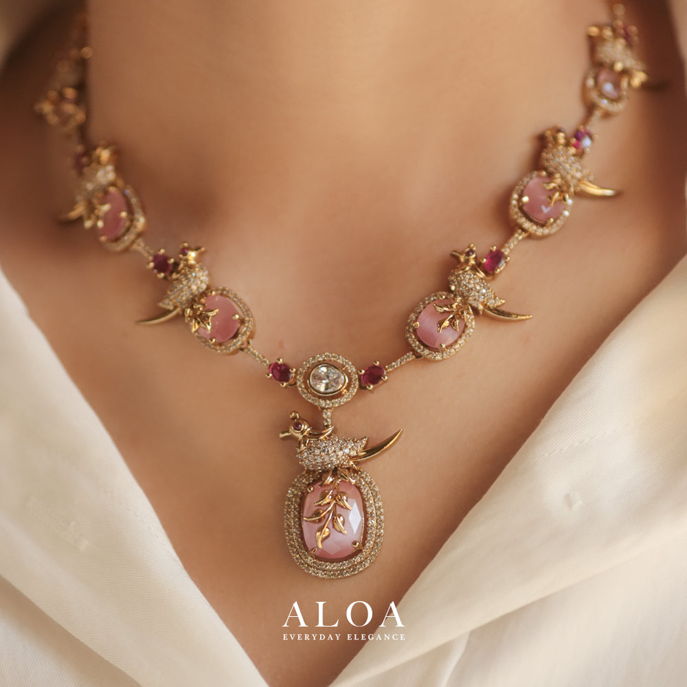 Golden Aviary Necklace Set