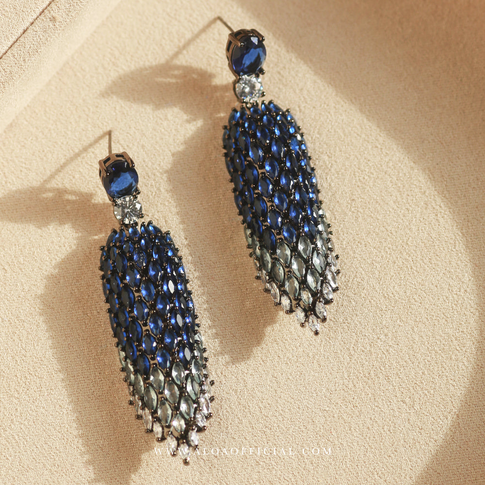 Blue Ember Earrings