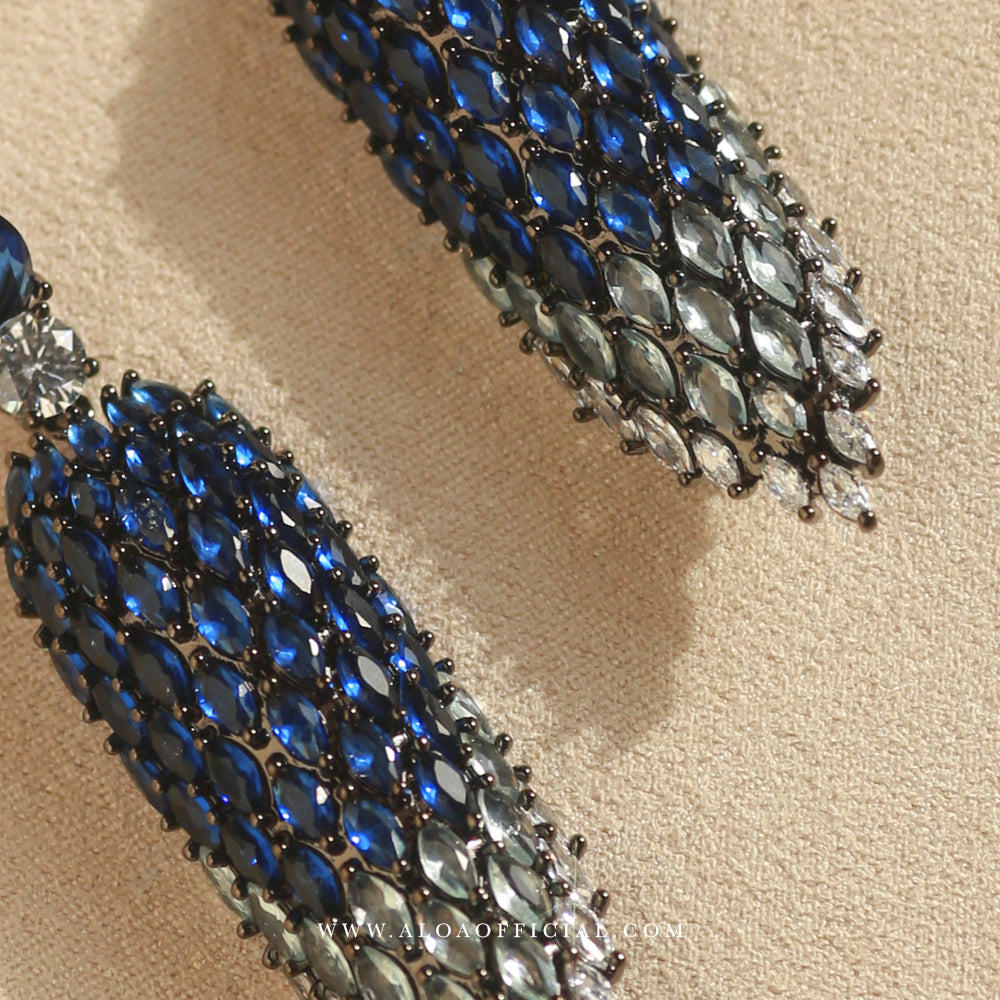 Blue Ember Earrings