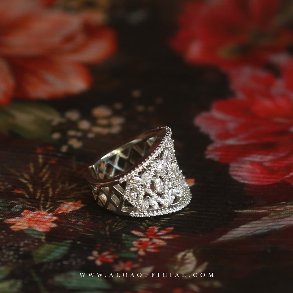 Bold CZ Statement Ring
