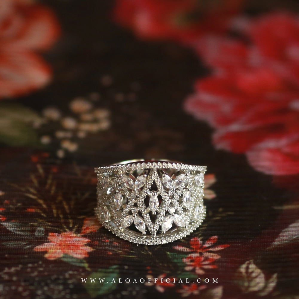 Bold CZ Statement Ring