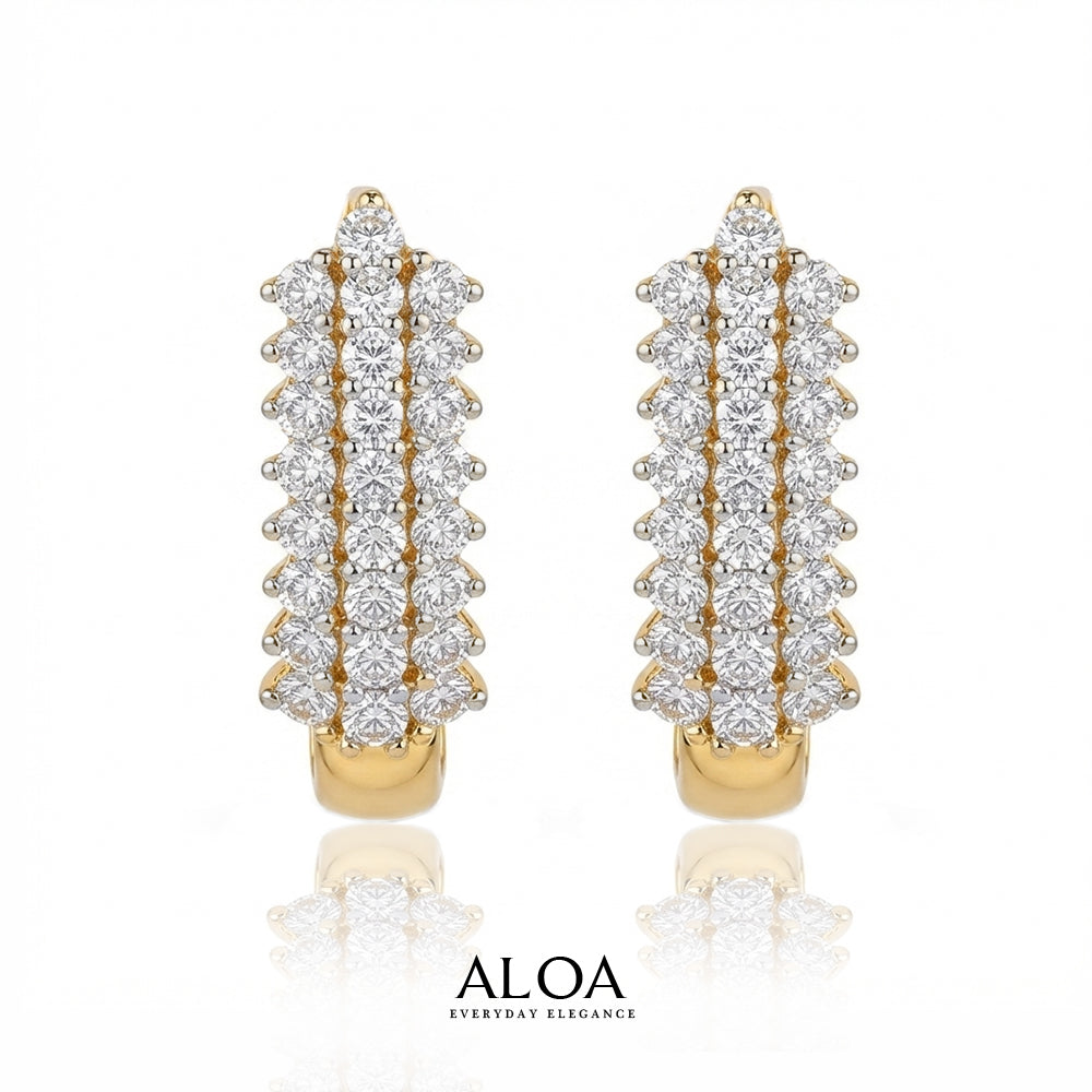 Golden Cluster Studs