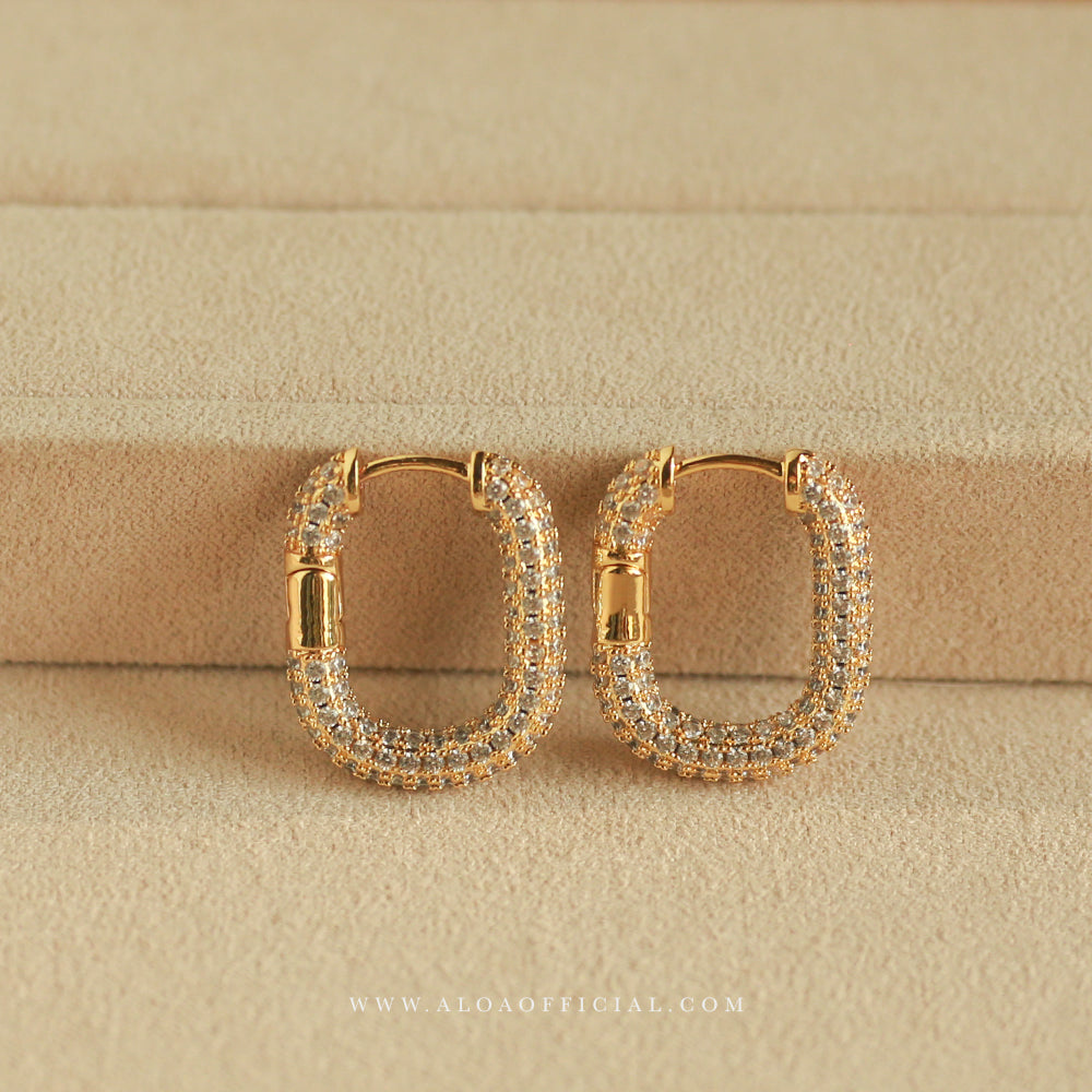 Golden Edge Hoops