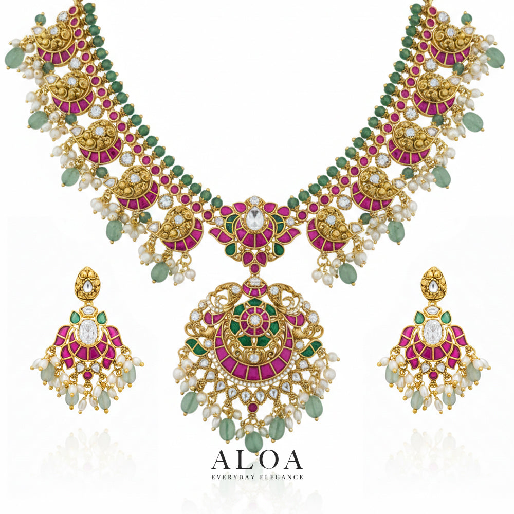 Royal Mayur Heritage Necklace Set
