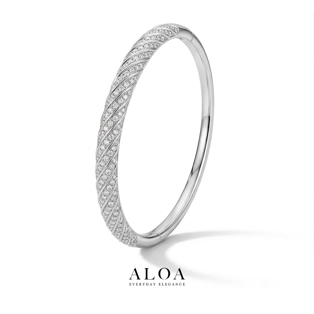 Gilded Ribbon Openable Bracelet