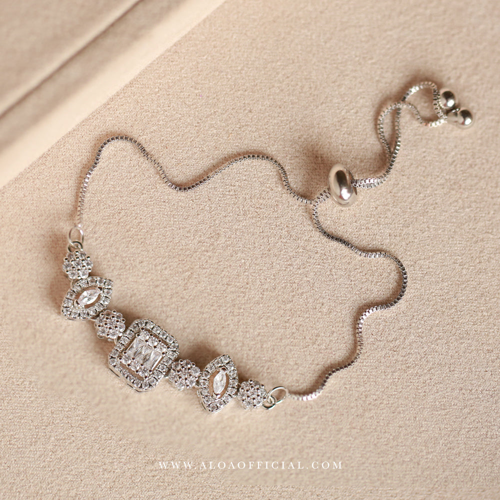 Adjustable CZ Sparkle Bracelet