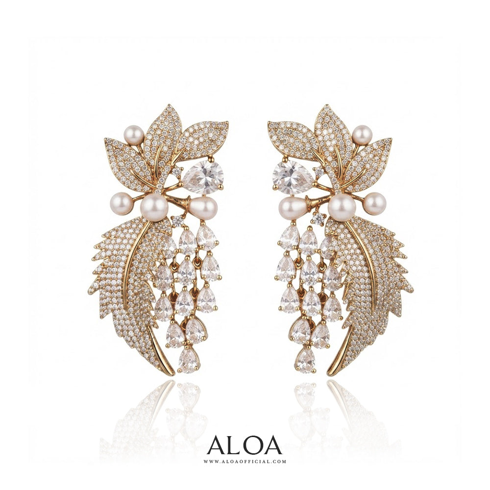 Statement Pearl and CZ Set