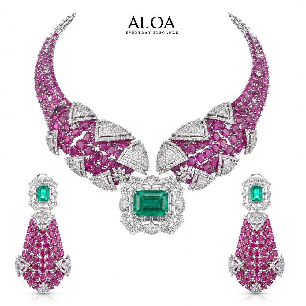 Fuchsia & Emerald Grandeur Set