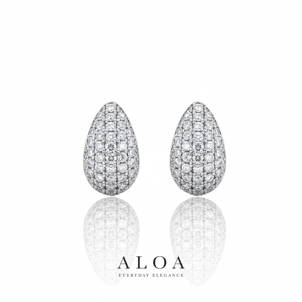 Iced Dewdrop J-Hoops