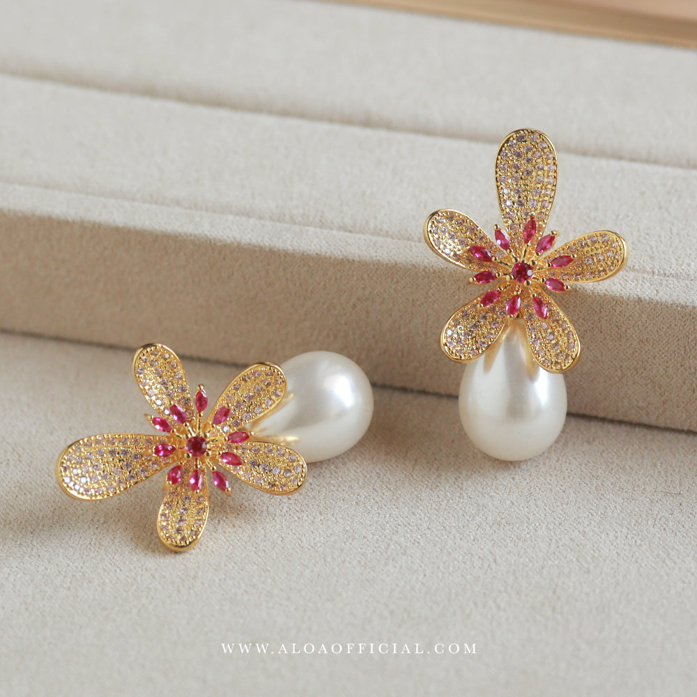 Golden Blossom Pearl Drops