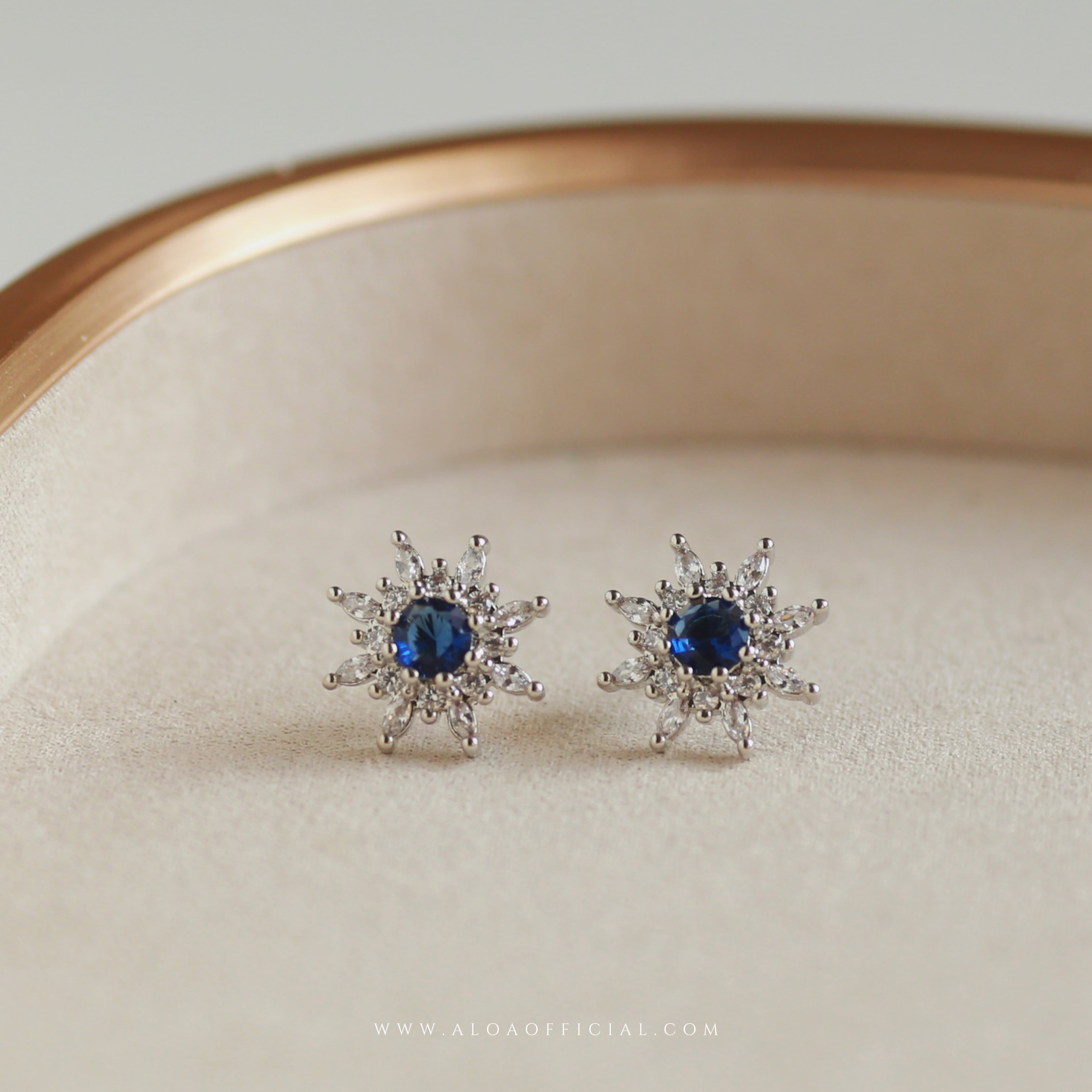 Celestial Spark CZ Stud Earrings