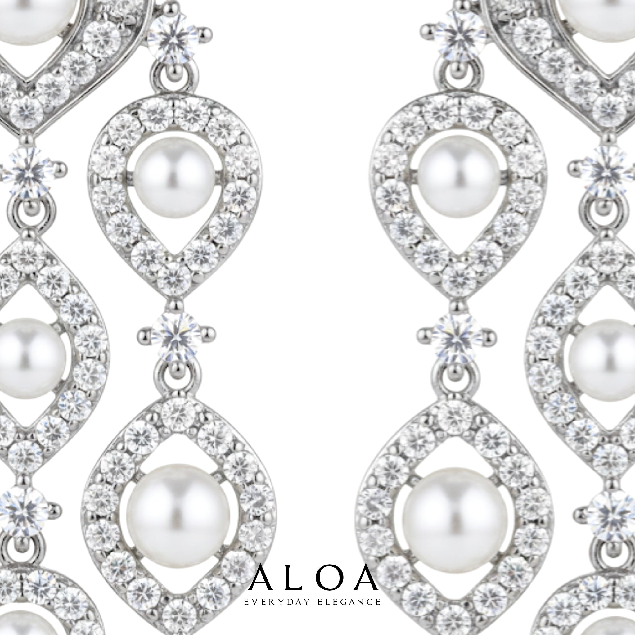 Pearl Chandeliers | Statement Earrings