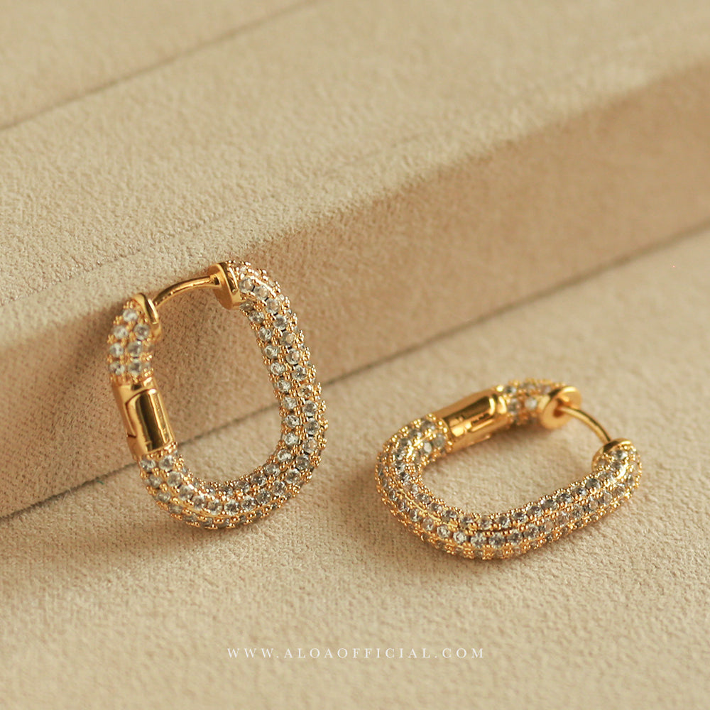 Golden Edge Hoops