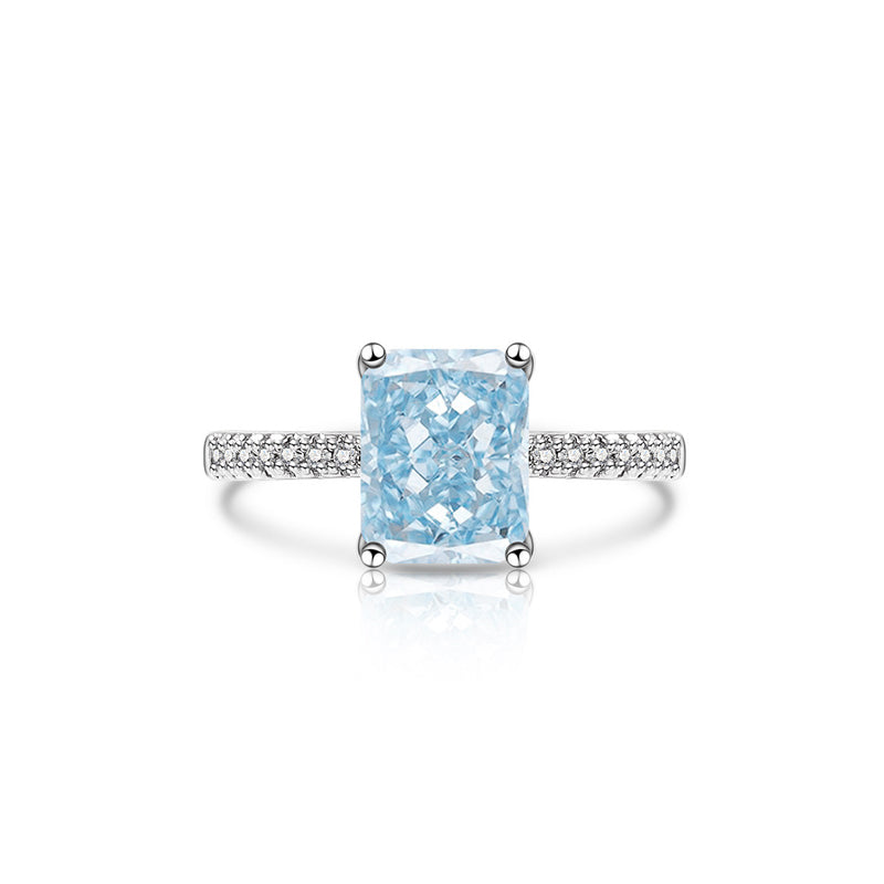 Azure Radiance CZ Ring