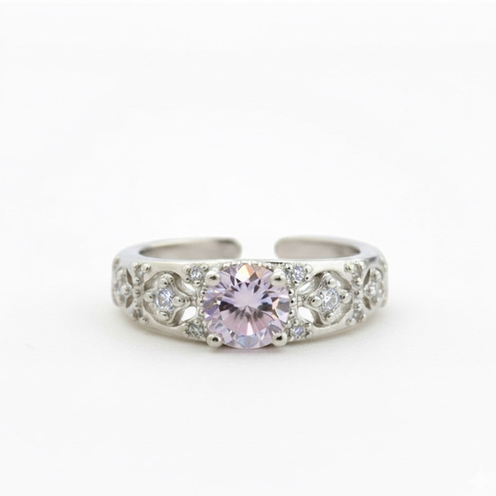 Vintage-Inspired CZ Ring