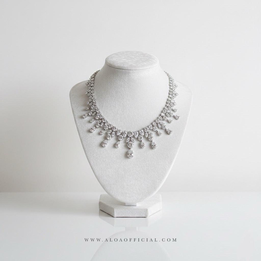 CZ Royalty Necklace Set