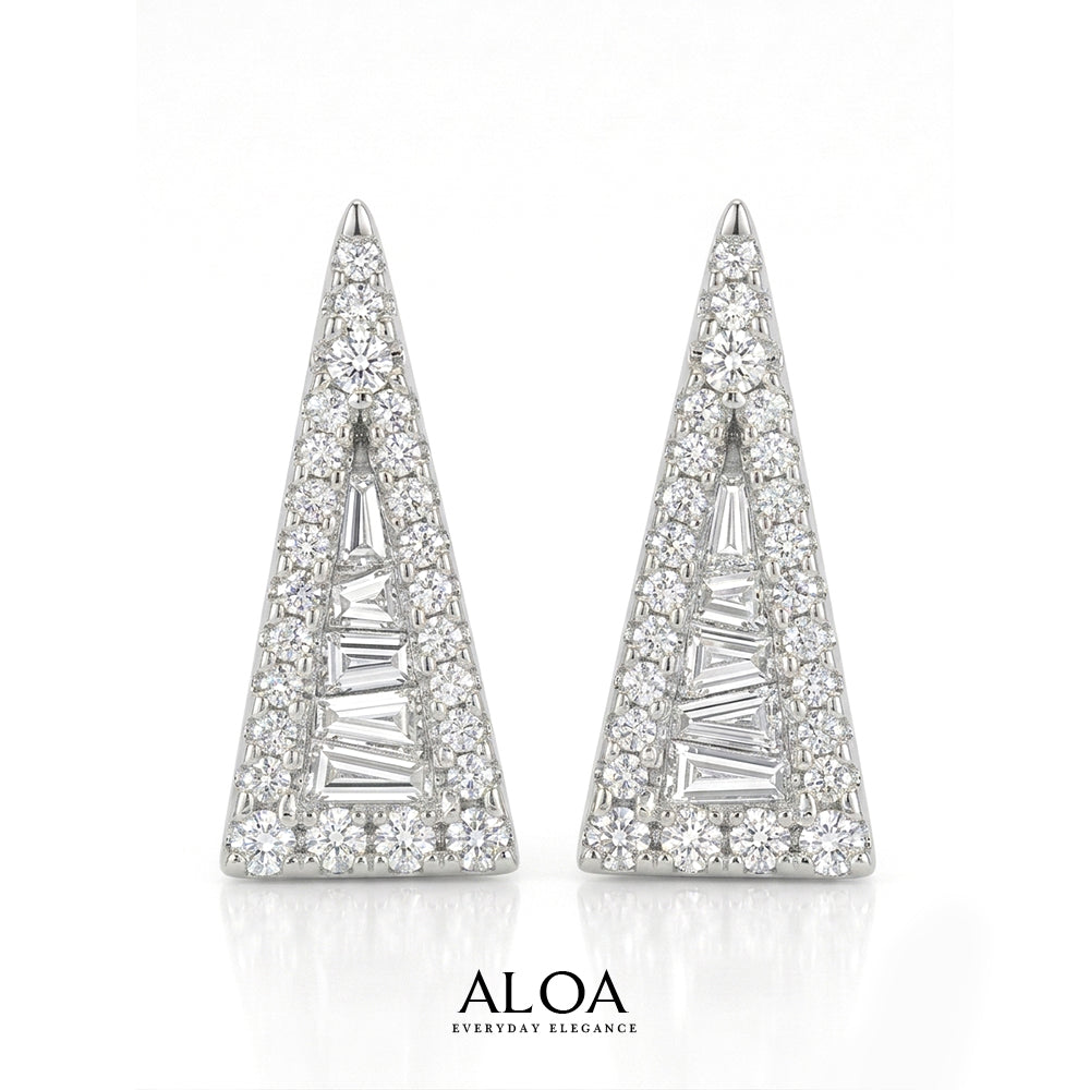 Geometric Crystal Earrings