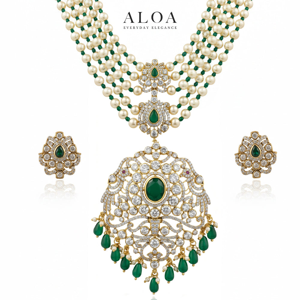 Pearl & Emerald Grand Gala Set