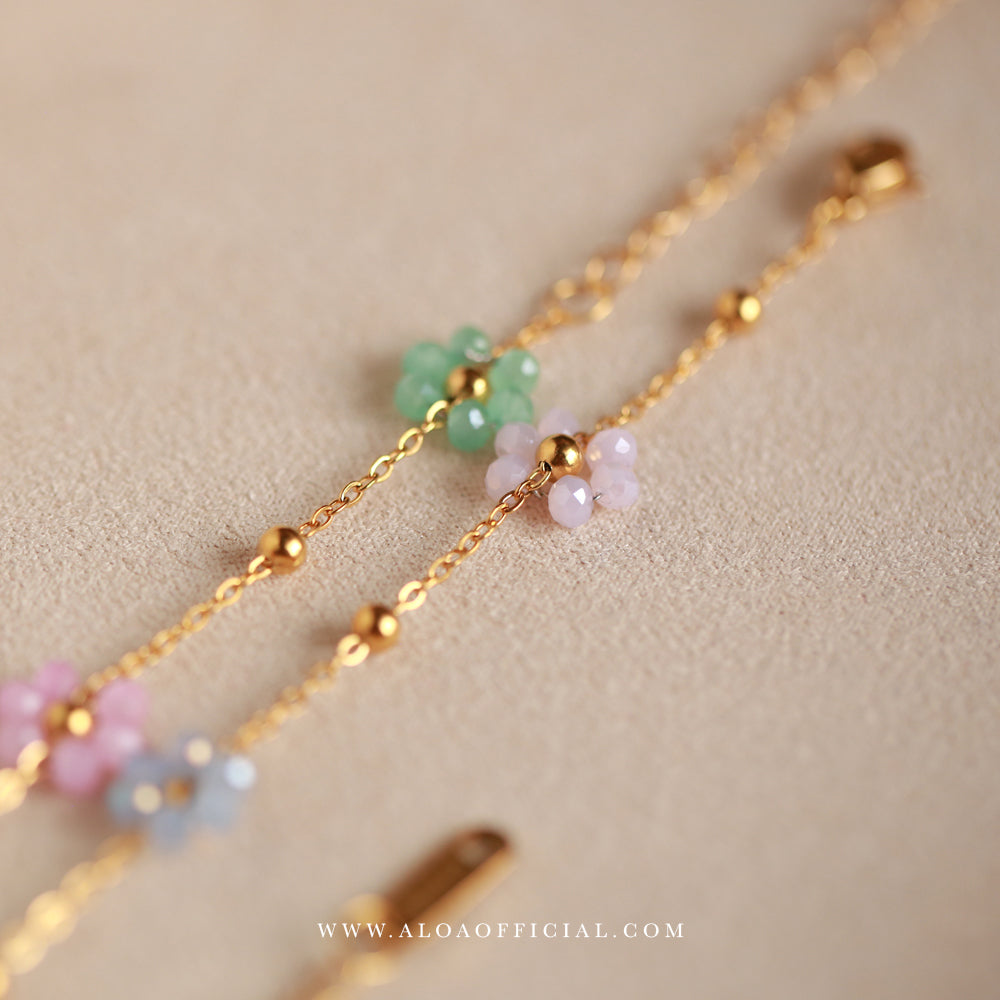 Gold Plated Floral Necklace