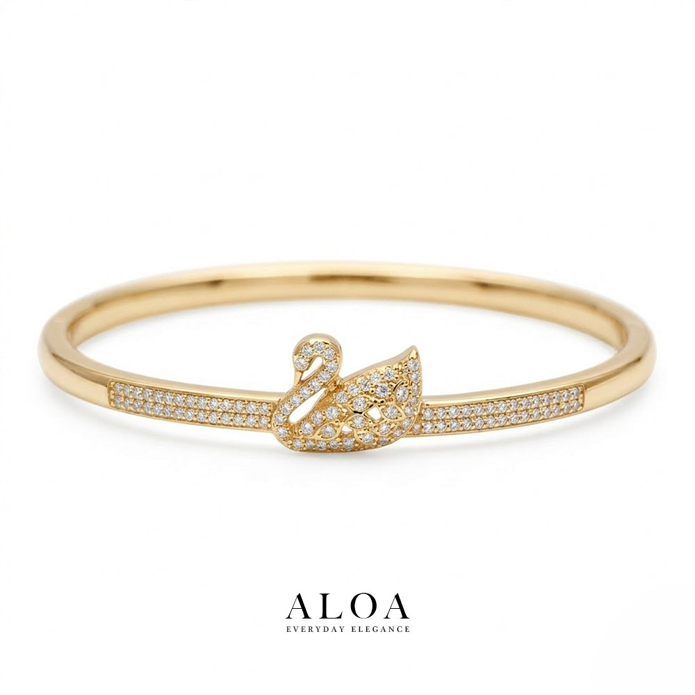 Swan Openable Bracelet
