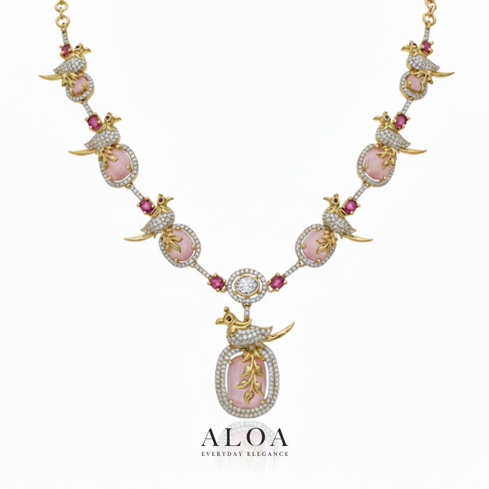 Golden Aviary Necklace Set