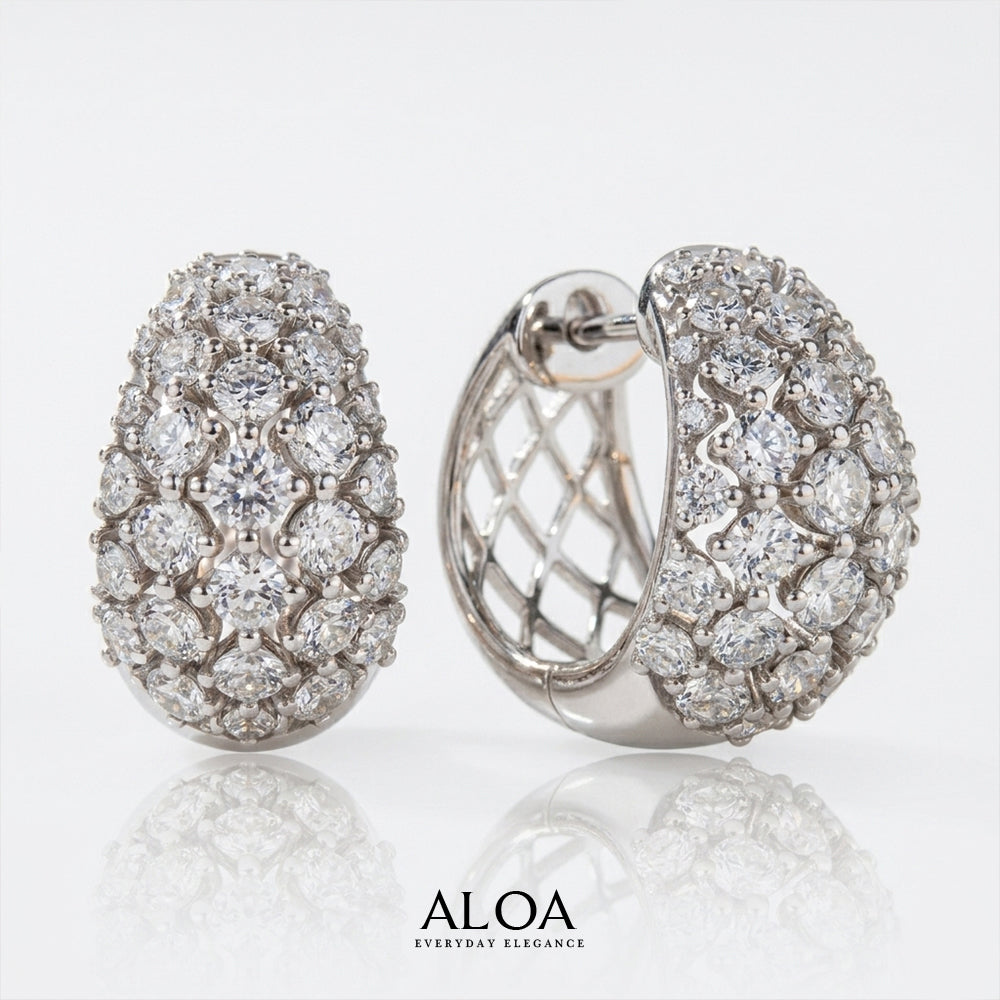 Crystal Dome Hoops