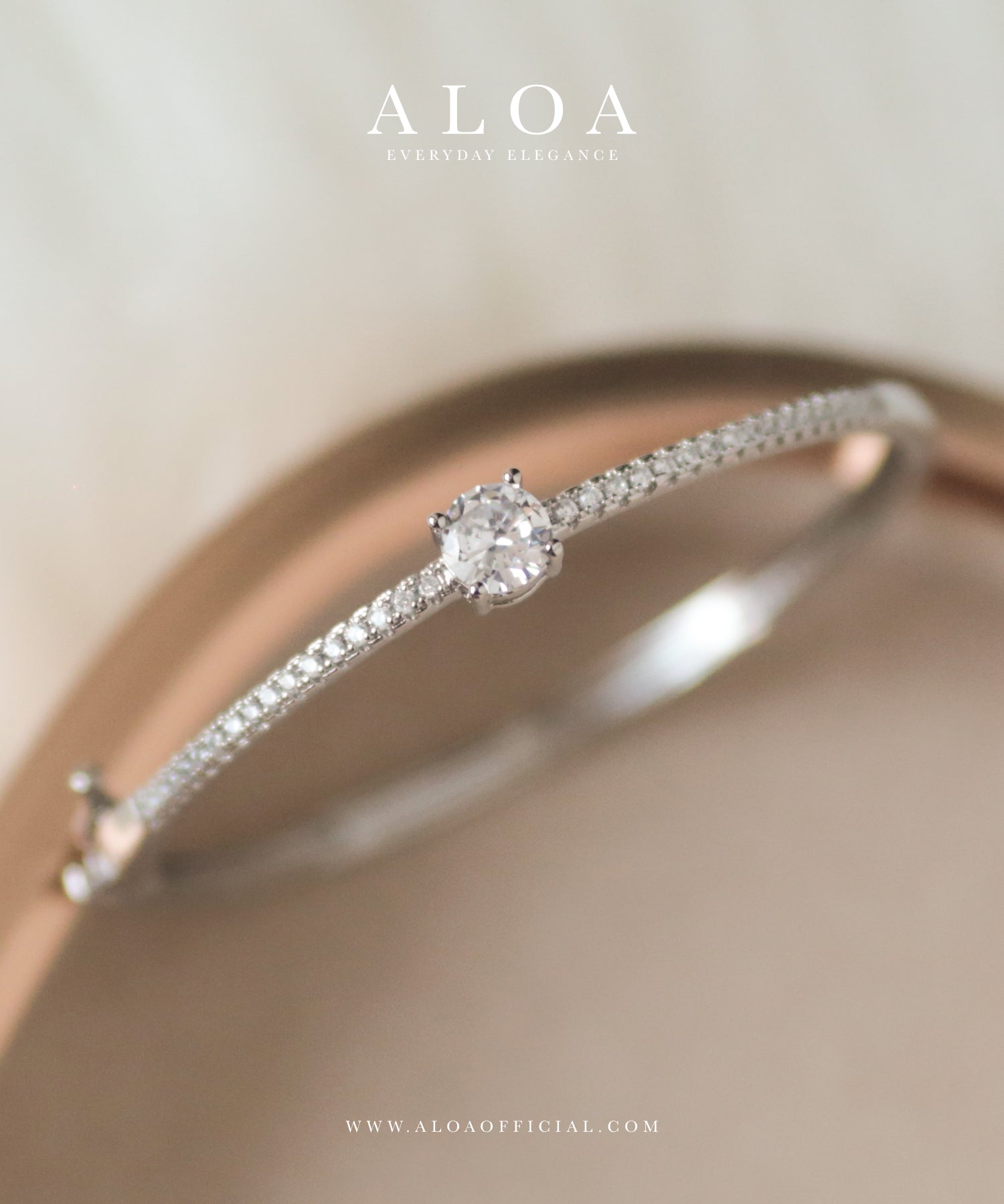 Serene Solitaire Bracelet
