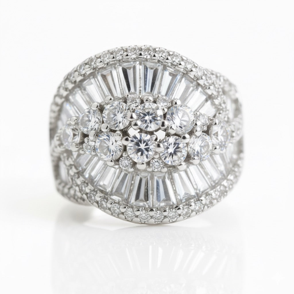 Classic CZ Adjustable Ring