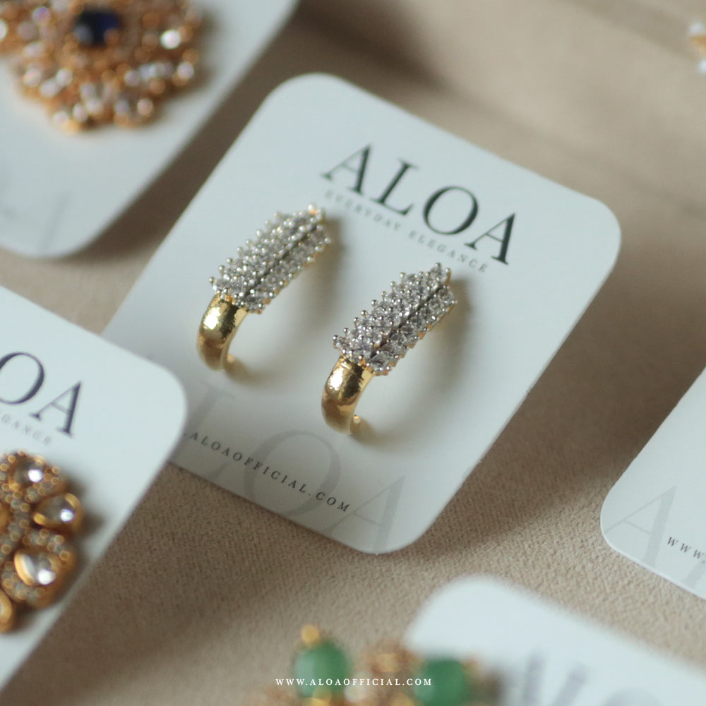 Golden Cluster Studs