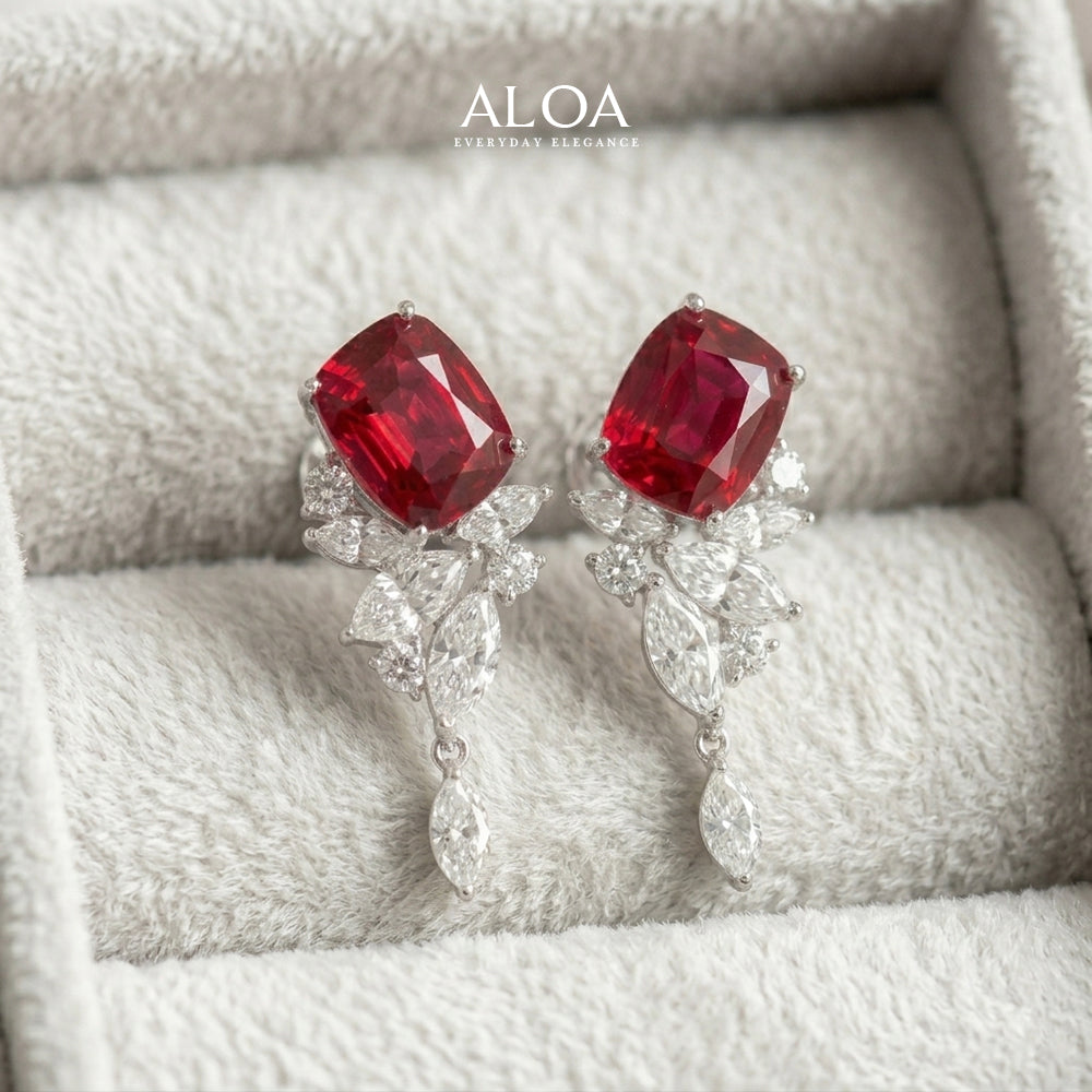 The Red Axis Earrings