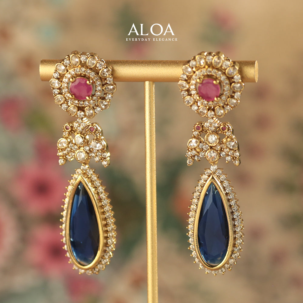 Royal Sapphire & Ruby Drops