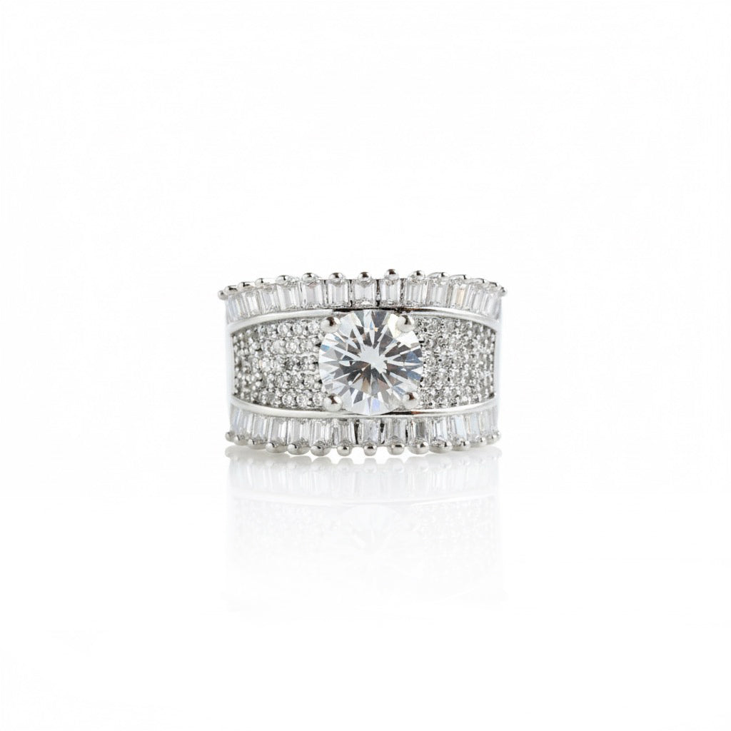 Luminary CZ Statement Ring | Adjustable