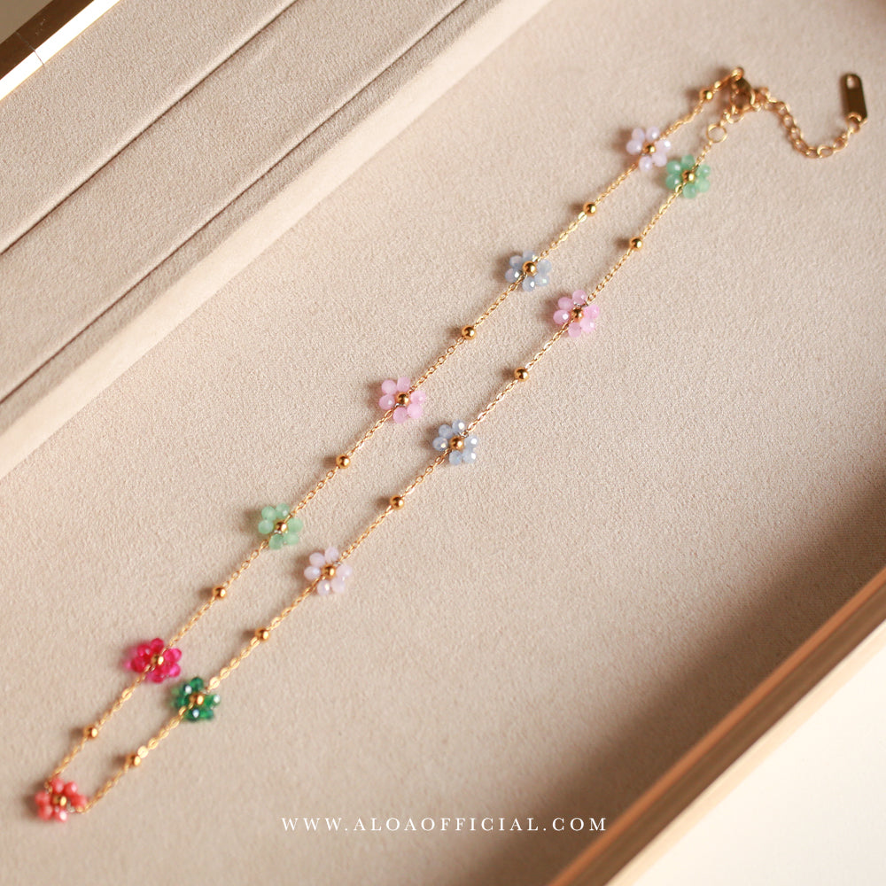 Gold Plated Floral Necklace