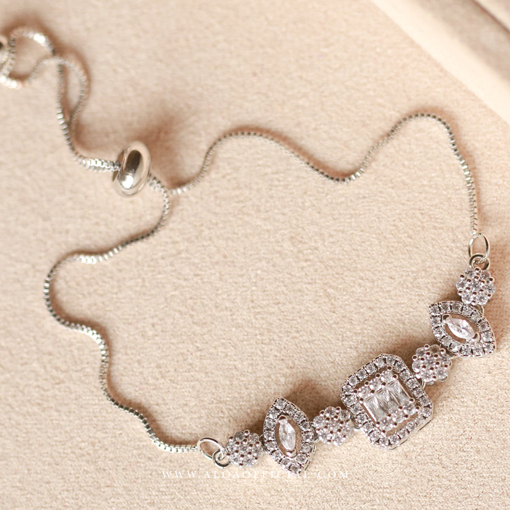 Adjustable CZ Sparkle Bracelet