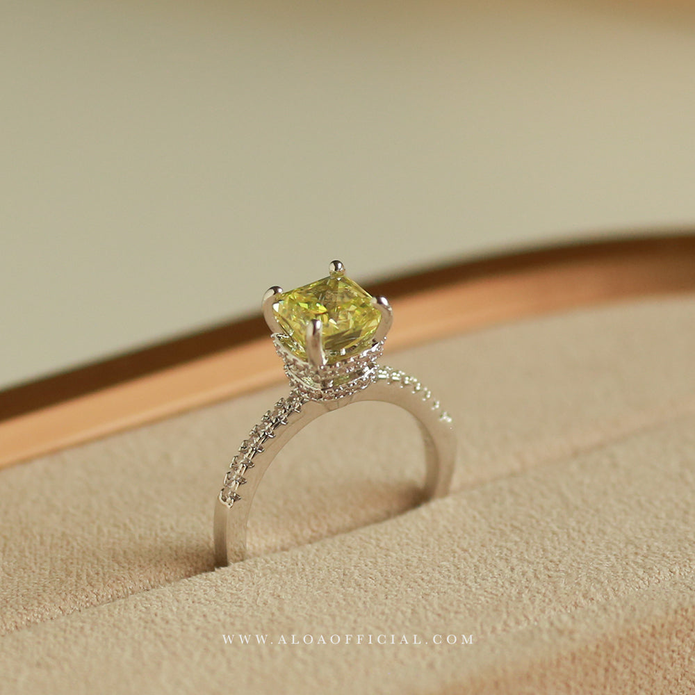 Lime Green Adjustable Ring