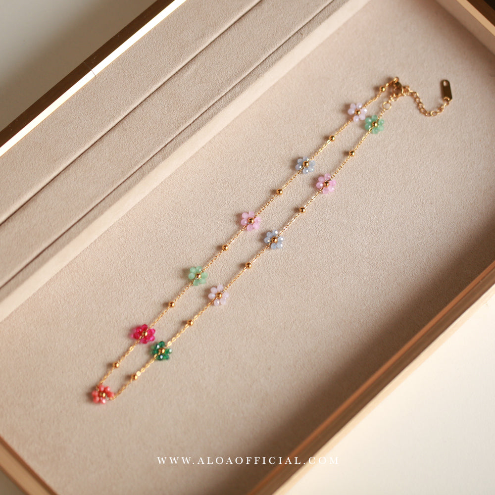 Gold Plated Floral Necklace