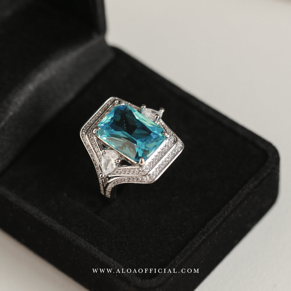 Midnight Blue CZ Ring